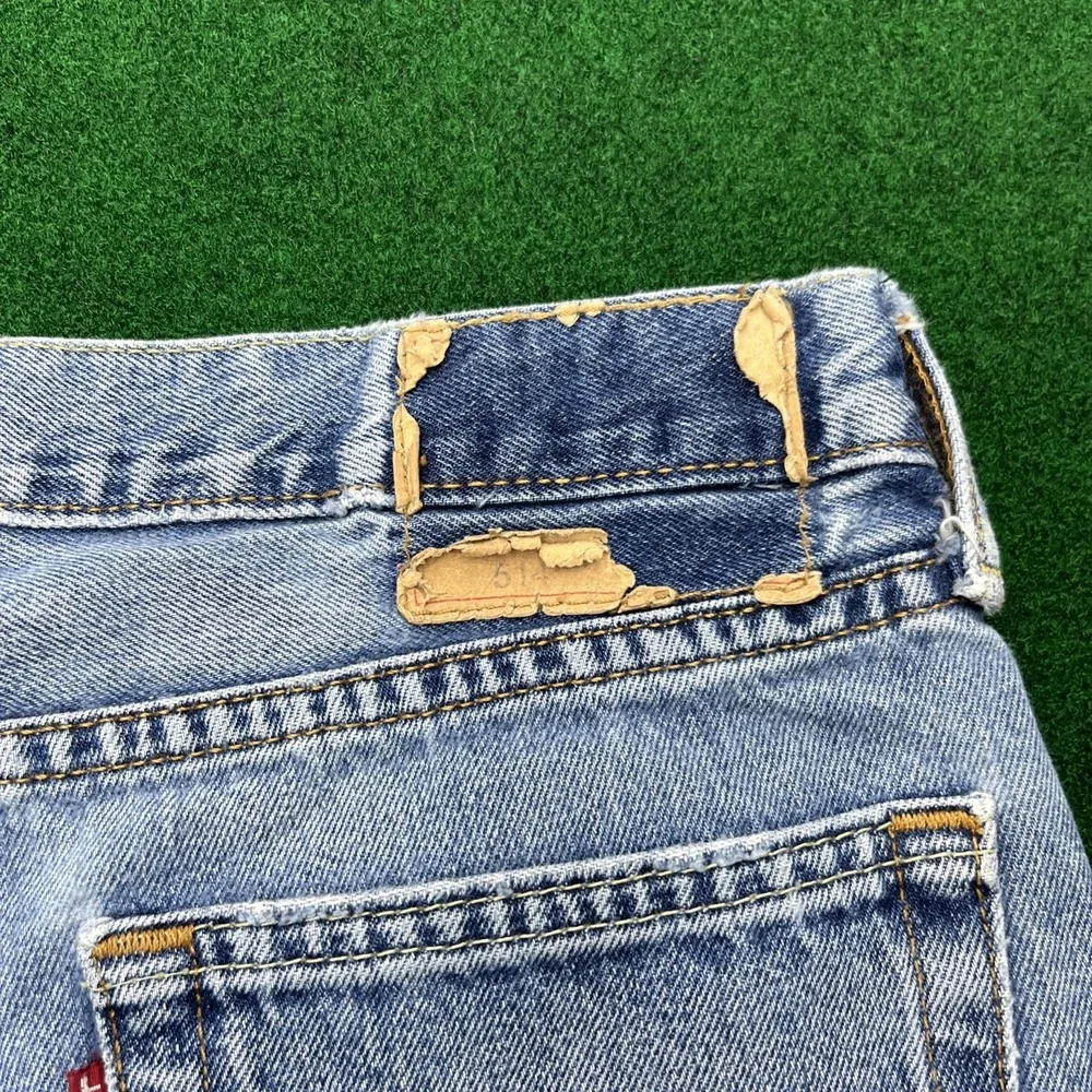 Levi's 514 Straight Leg Blue Denim Jeans Mens 32x34